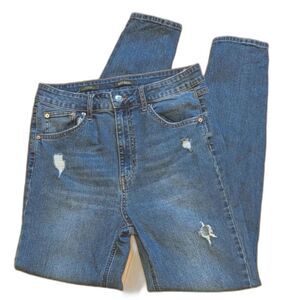 Wild Fable Distressed Highest Rise Medium Wash Skinny Jeans Size 10 26X28